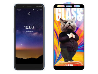 3D Ochranné tvrzené sklo na Nokia C2 Tava - Mr. Cat ESD