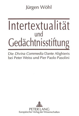 Intertextualität und Gedächtnisstiftung