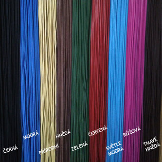 k1 Kožený provázek - kůže, barva černá