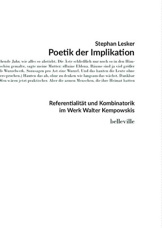 Poetik der Implikation Poetik der Implikation