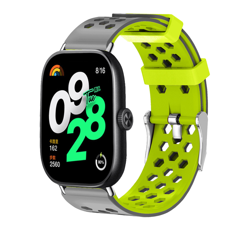 Dvojbarevný náhradní řemínek Xiaomi Redmi Watch 4/5,Šedo-zelený