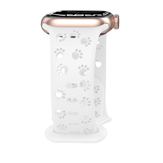 Řemínek s perforovanými pacičkami pro Apple Watch 38/40/41/42(S10)mm,Bílý