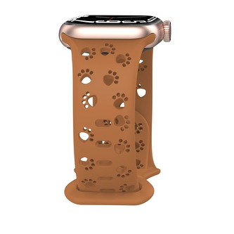 Řemínek s perforovanými pacičkami pro Apple Watch 38/40/41/42(S10)mm,Hnědý