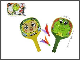 Rakietki plażowe z lotkami 35x4x28cm