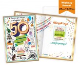 Karnet MEGA 50 Urodziny prestige P-040 (25x35,3cm)