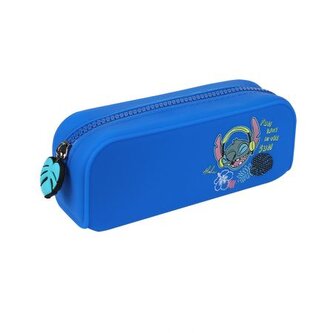 Piórnik silikonowy 1 zamek Stitch niebieski CoolPack PATIO 80921 PTR