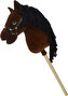 STEPPOS Premium Hobby horse Lucky tmavě hnědý 70cm