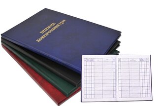 Dziennik korespondencyjny A4/192k  czarny BARBARA 0803213