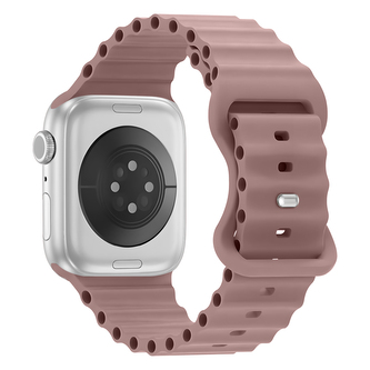 Vroubkovaný řemínek pro Apple Watch 38/40/41/42(S10)mm,Švestkový