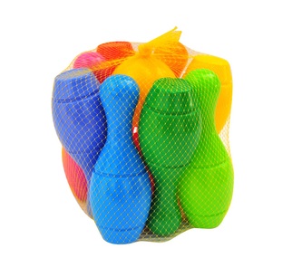 Kręgle 8 szt.  akcesoria mini PLASTIK POLSKA  025319