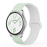 Dvojbarevný magnetický řemínek 20mm,Mentolovo-bílý