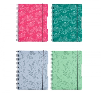 Kołozeszyt HERLITZ ECO PP A4 80KR  mix kolorów FSC Kołozeszyt HERLITZ ECO PP A4 80KR  mix kolorów FSC