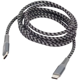 Nabíjecí a datový kabel USB-C to USB-C 60 W,Černo-Šedý