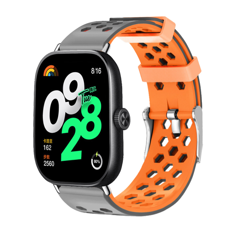 Dvojbarevný náhradní řemínek Xiaomi Redmi Watch 4/5,Šedo-oranžový