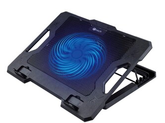 Chladící podložka C-TECH CLP-S100, 17", 1x 140mm, 2x USB, modré podsvícení Chladící podložka C-TECH CLP-S100, 17", 1x 140mm, 2x USB, modré podsvícení