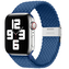 Pletený řemínek pro Apple Watch 42/44/45/46/49mm,Modrý