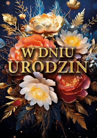 KARNET URODZINY 3D B6 Z KOP AS FL-35 GRA FOL