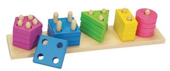 Triedenie pastelových tvarov