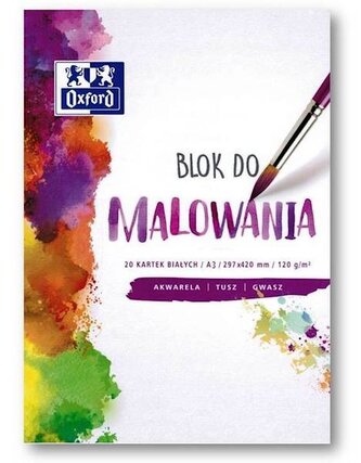 BLOK DO MALOWANIA OXFORD A3 20K 120G BIAŁY