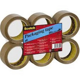 Taśma pakowa 50x66mm 3M brązowa SCOTCH 022