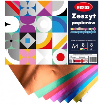 Papier kolorowy samoprzylepny A4/8k metalic BENIAMIN 114212 BEN