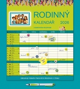 Rodinný kalendář 2026 - nástěnný kalendář