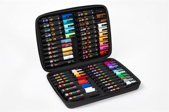 Akrylový popisovač "Posca", 40 ks, sada v pouzdru, UNI 2UPC40DB