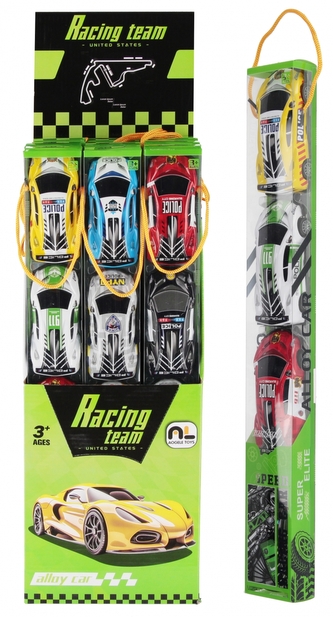 Auto wyścigowe metalowe 4st 45x5x3 display A 12 G215304BMG