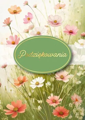 KARNET PODZIEKOWANIA B6 Z KOP AS GM-1228 FOL