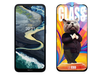 3D Ochranné tvrzené sklo na Nokia C20 + - Mr. Cat ESD