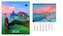 Kalendarz 6 plansz 33,5x40 Travel Interdruk