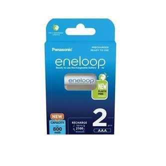Dobíjecí baterie "Eneloop", AAA, 2 x 800 mAh Ni-MH, PANASONIC Dobíjecí baterie "Eneloop", AAA, 2 x 800 mAh Ni-MH, PANASONIC