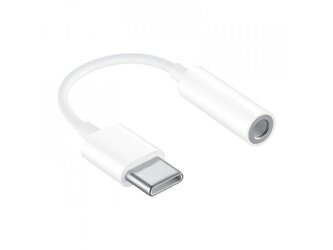 USB-C / 3,5mm Jack Adaptér,Bílá