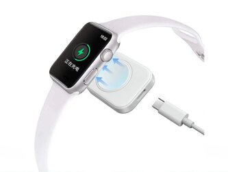 Kapesní nabíječka USB-C pro Apple Watch,Bílá