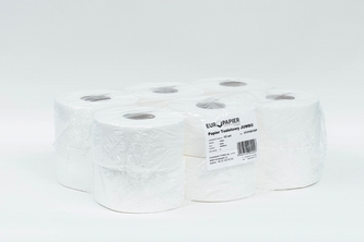 Papier toaletowy Jumbo biały 100m op12szt  2131021