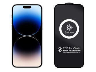 ESD 3D Ochranné tvrzené sklo na iPhone 15 Plus