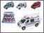 Auto Strażackie metalowe Mini Van 8cm HIPO HKG068