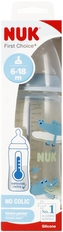 NUK Butelka z wskaźnikiem temp. 360 ml 6-18m First Choice  niebieska 10216248