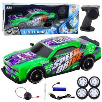 Auto sportowe R/C podświetlana karoseria zielone