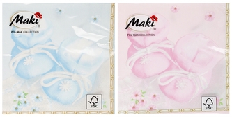 Serwetka papierowa 3warstwowa 33x33 op20szt. Chrzest Święty POL-MAK  SL CH