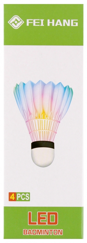 Lotki do badmintona świecące op.4 szt. D42693