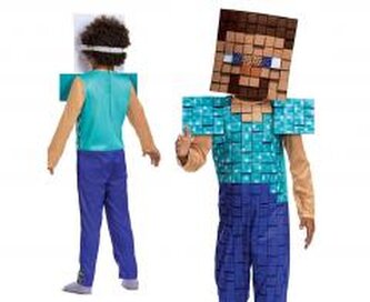 Strój Steve Plus- Minecraft (licencja) S