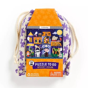 Mudpuppy Puzzle Strašidelný dům v látkovém pytlíku 36 dílků Mudpuppy Puzzle Strašidelný dům v látkovém pytlíku 36 dílků