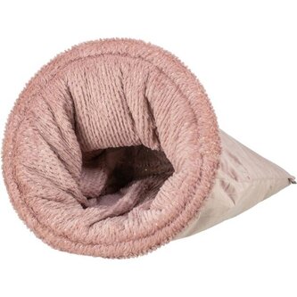 Vánoční sametový vak LIVIA Soft, ø 40 × 60 cm, starorůžová