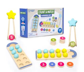 Learning Resources - Dřevěná sada pro počítání a přiřazování