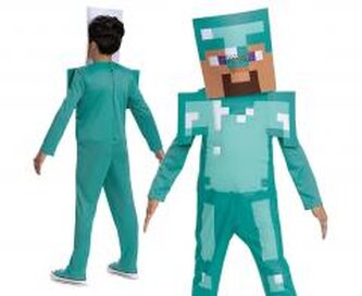 Strój Steve Diamond - Minecraft (licencja) S Strój Steve Diamond - Minecraft (licencja) S