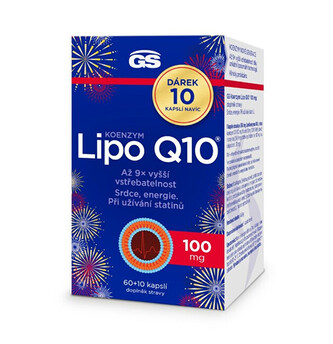 GreenSwan GS Koenzym Lipo Q10 100 mg, 60 + 10 ZDARMA
