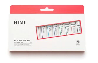 HIMI kvašové barvy - Tube Gouache Set - 12 Colours (12 ml)