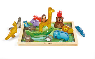 HAPE - Dřevěné puzzle - Zvířecí říše