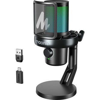 Maono DM40 Pro bezdrátový herní mikrofon černý